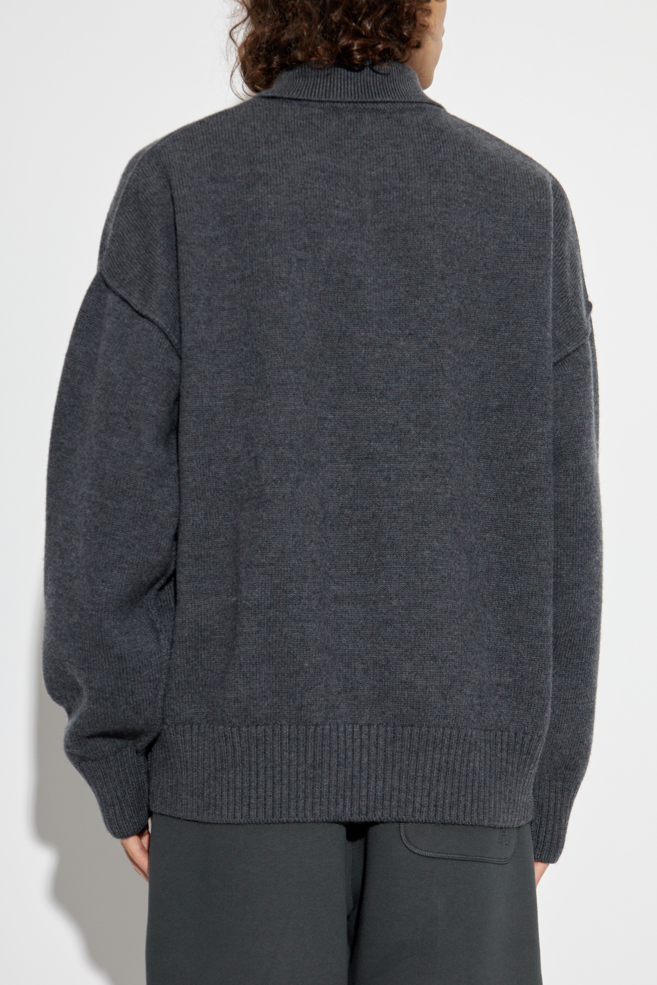 Ami Alexandre Mattiussi Wool sweater with logo | Men's Clothing
